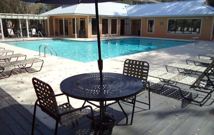 Community clubhouse pool